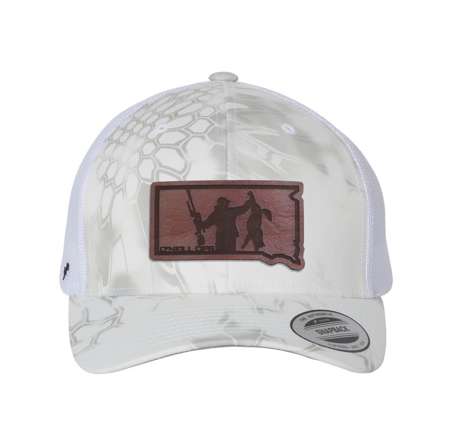 South Dakota Predator Ops Leather Snapback Kryptek